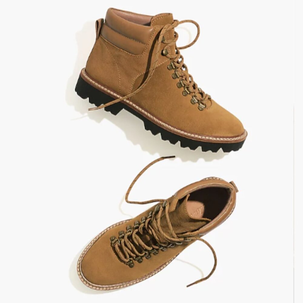 Madewell The Citywalk Lugsole Hiker Boot in Leather